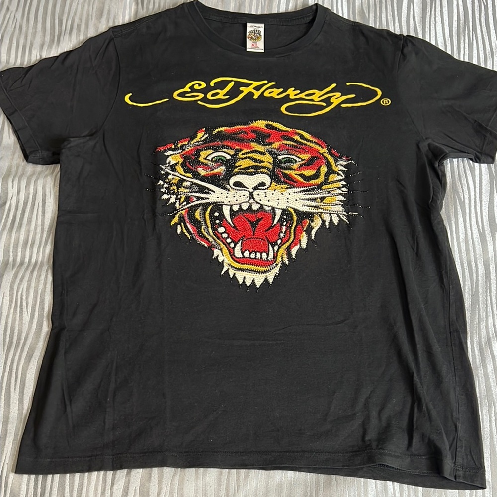 Ed Hardy Black Tiger T-shirt